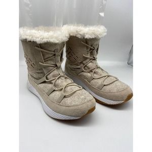 Sperry‎ Womens Size 9M Tan Seas Submariner Boot Faux Fur Wool Leather